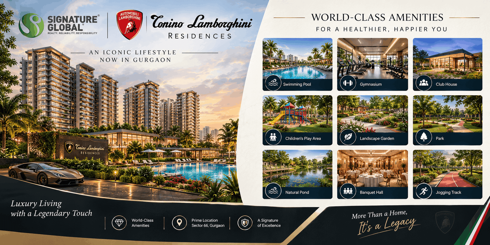 Signature Global Tonino Lamborghini Residences | Italian-Inspired Sophistication in the Heart of Gurgaon