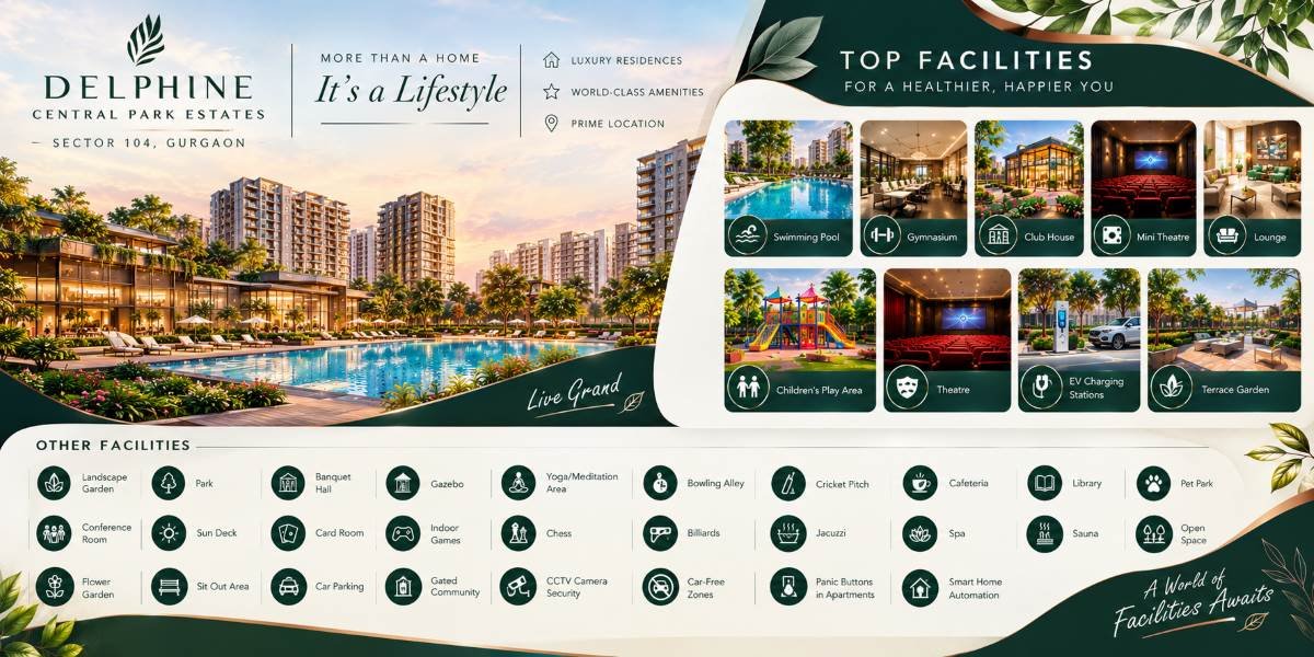Delphine Central Park Estates Sector 104 Gurgaon | Discover Refined Living with Modern Elegance