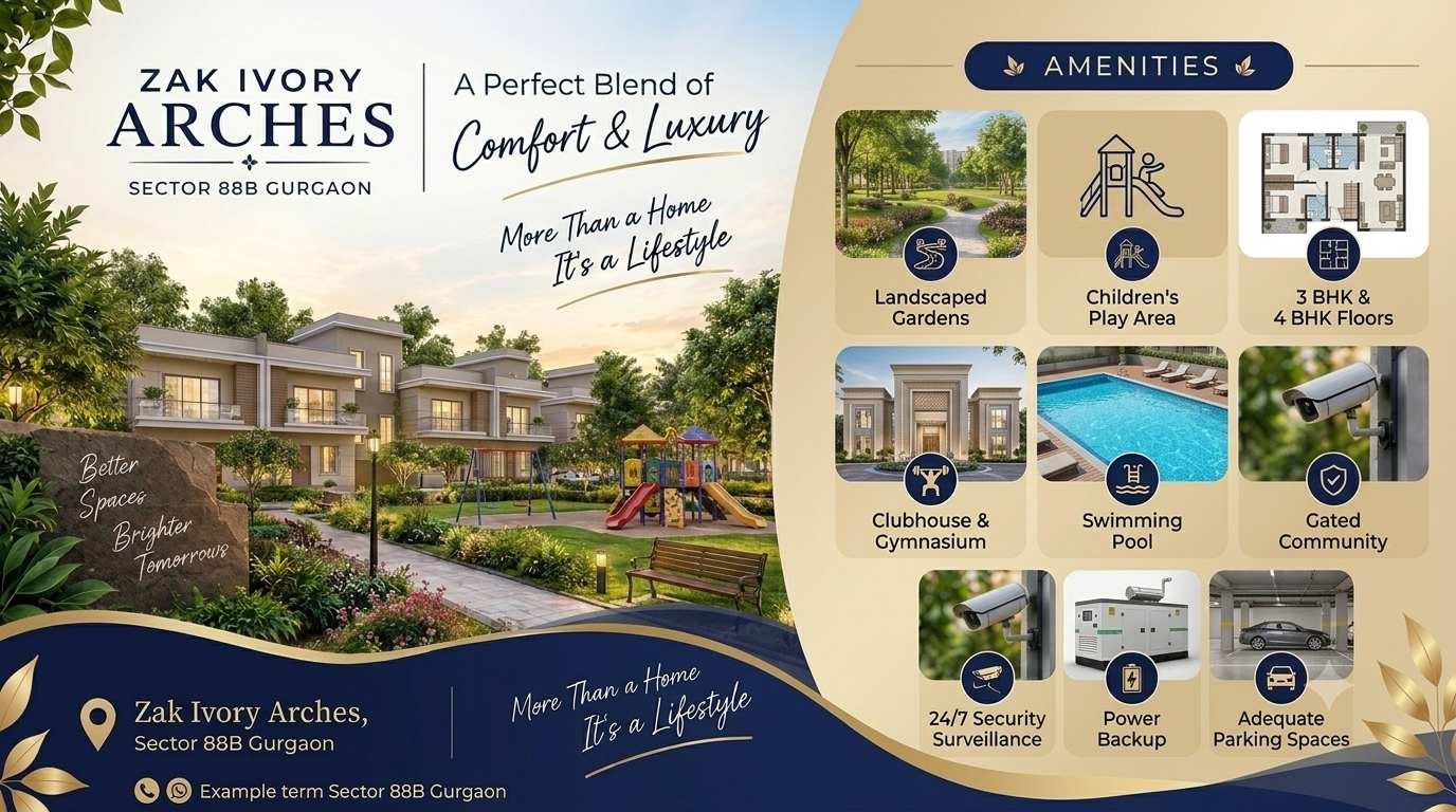 Zak Ivory Arches Sector 88B Gurgaon – Premium Living