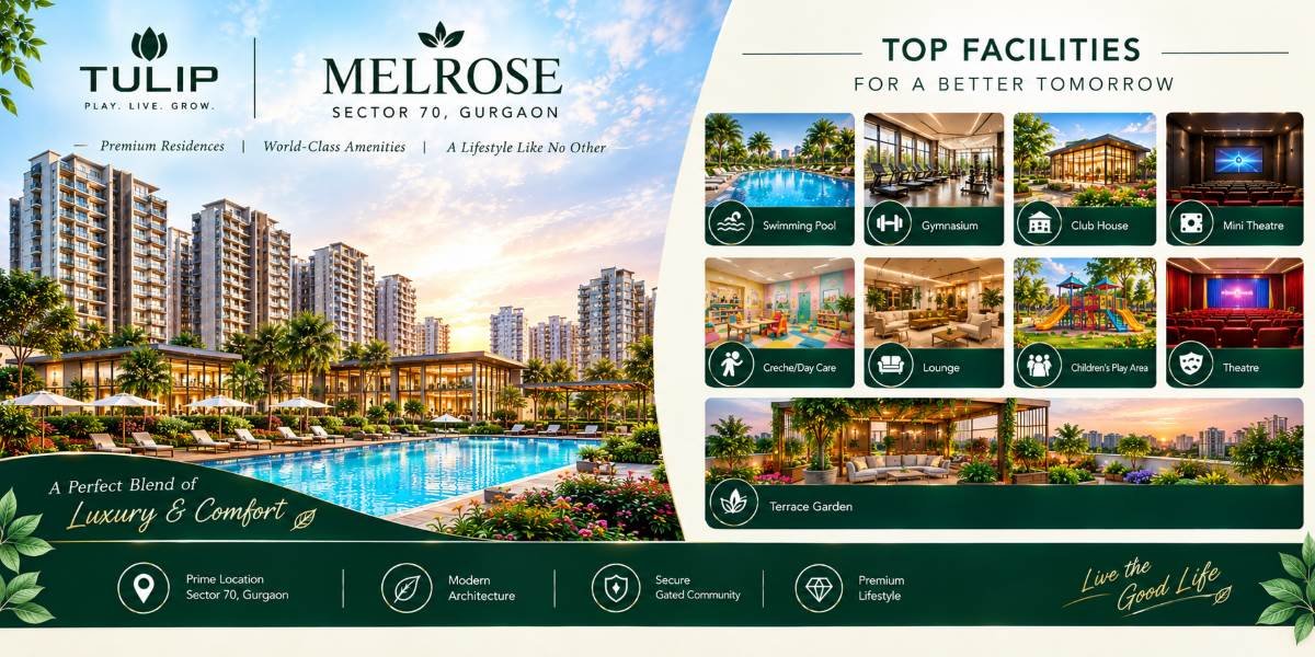 Tulip Melrose Sector 70 Gurgaon | Modern Homes with Distinctive Style