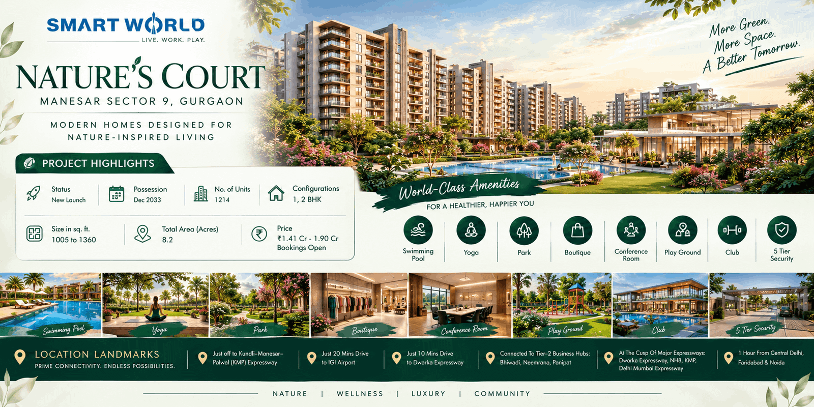 Smart World Natures Court | Contemporary Residences Where Comfort Meets Green Living