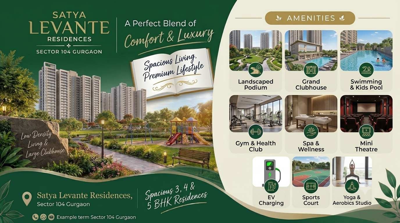 Satya Levante Residences Sector 104 Gurgaon – Premium Homes