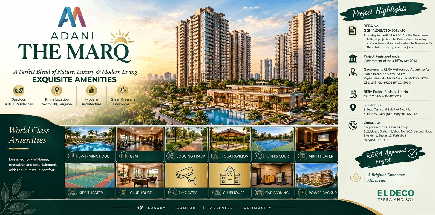 Adani The Marq | Contemporary Homes Shaped Around Premium Lifestyle Living
