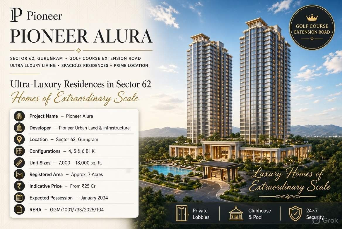 Pioneer Alura Sector 62 Gurgaon – Modern Living