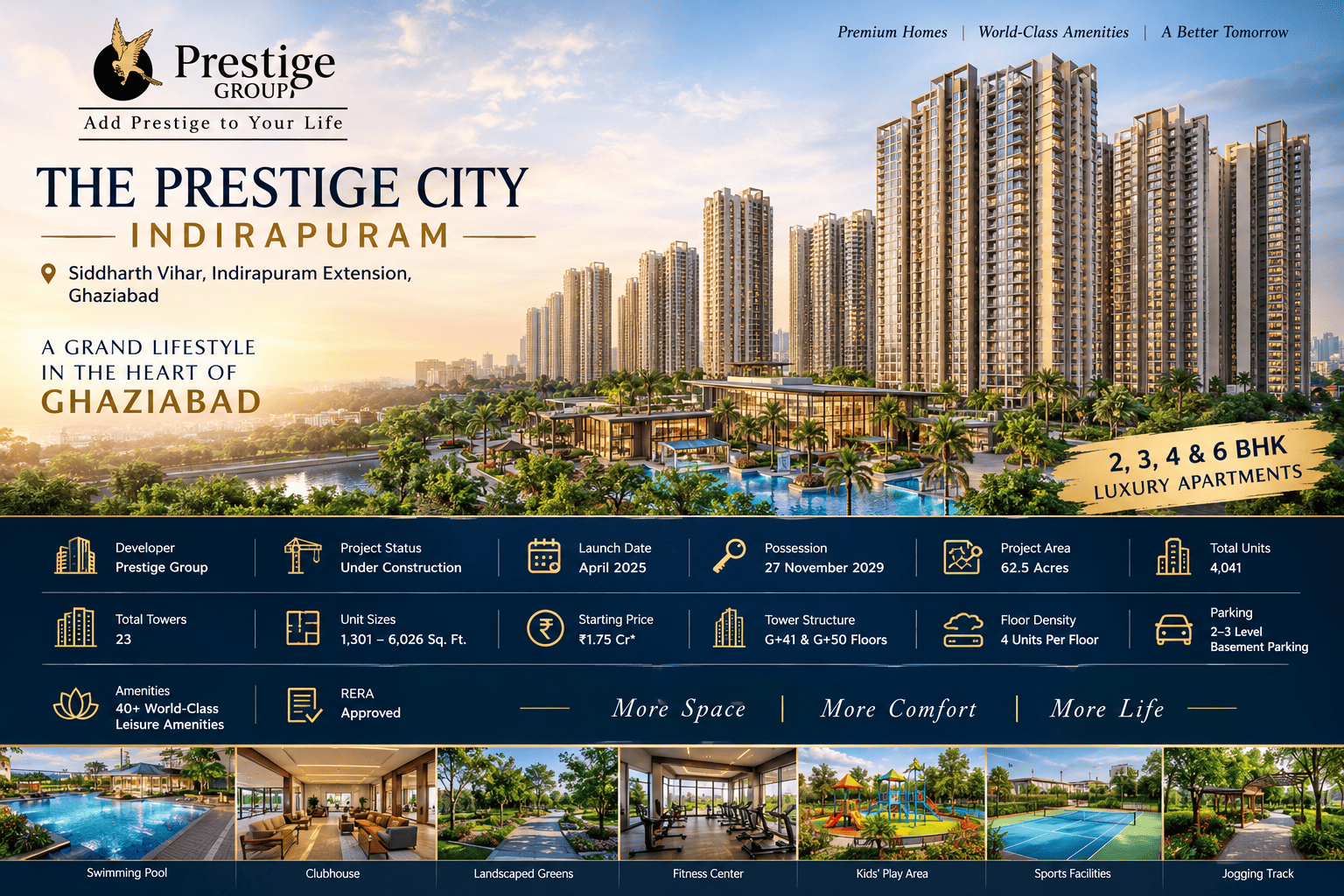 The Prestige City Indirapuram | Modern Homes Crafted for Exceptional Everyday Living