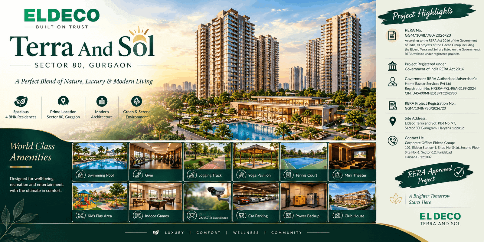 Eldeco Terra And Sol | Thoughtfully Designed Homes for Modern Urban Living