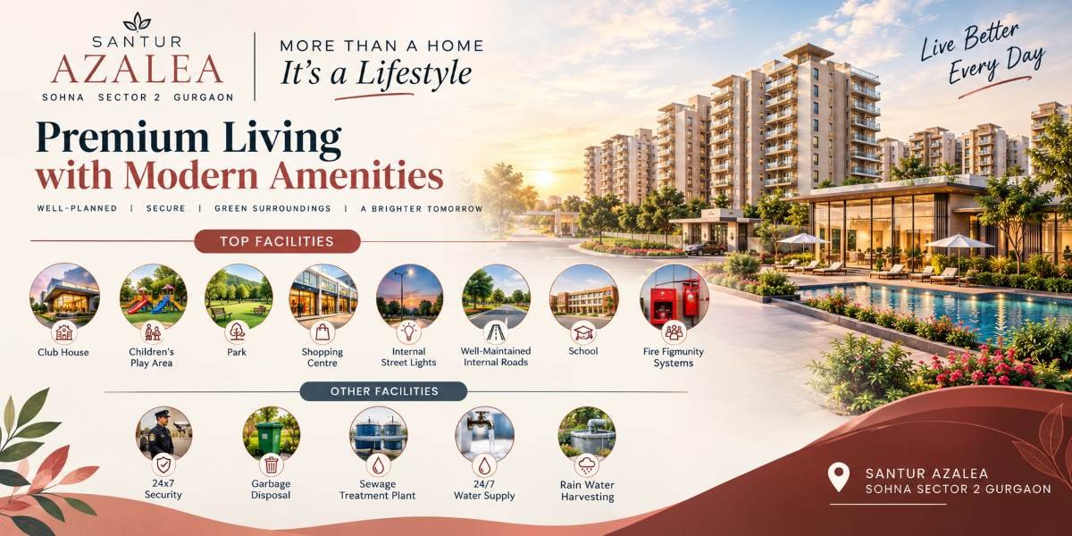Santur Azalea Sohna Sector 2 Gurgaon | A Distinctive Address for Comfort and Everyday Ease